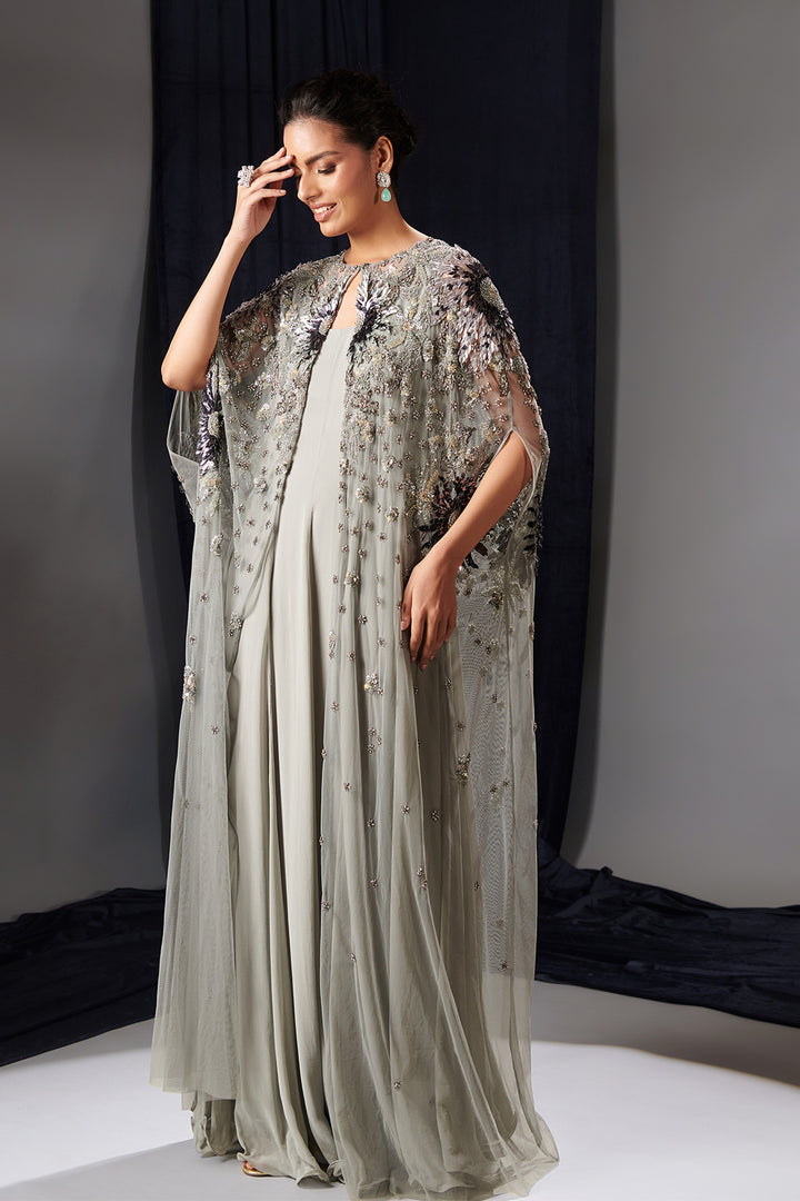 Mesh Embroidered Two-Piece Set