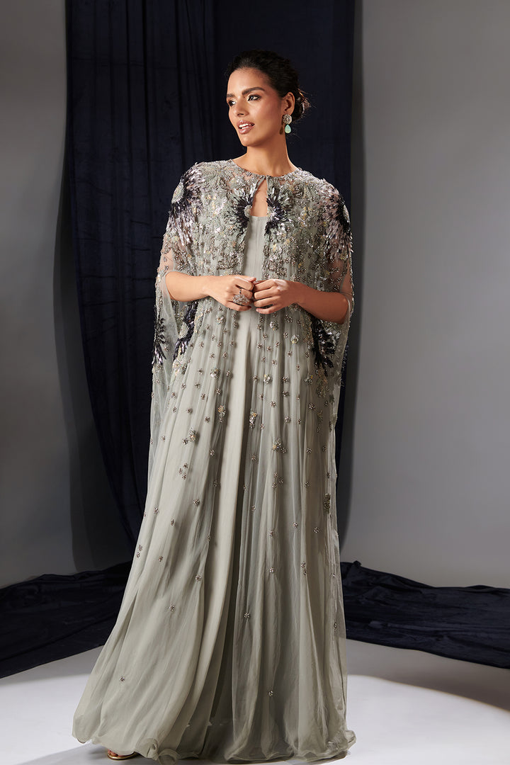 Mesh Embroidered Two-Piece Set