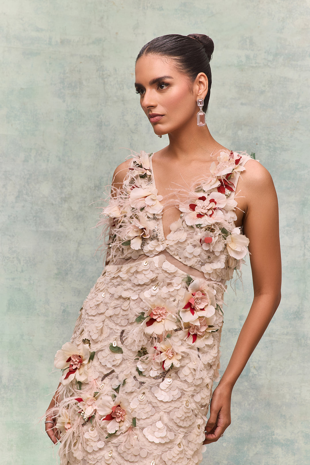 Floral Cascade Dress