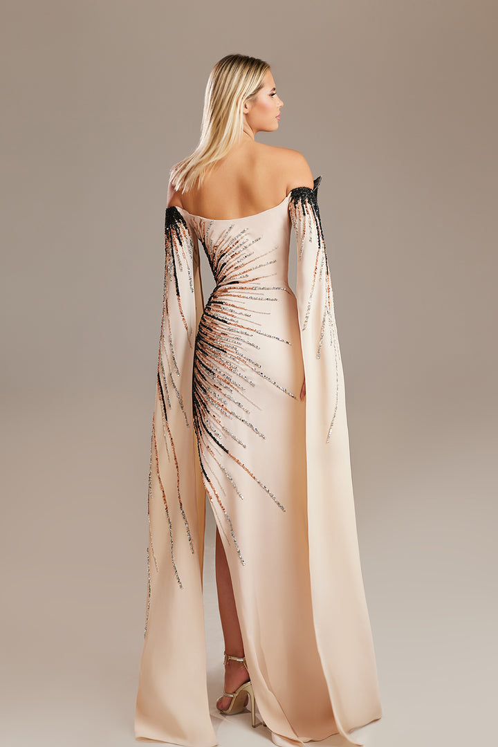 Stellar Burst Cape Dress