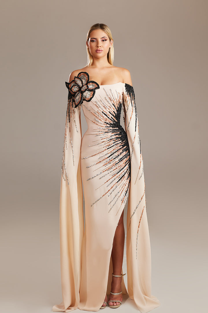 Stellar Burst Cape Dress