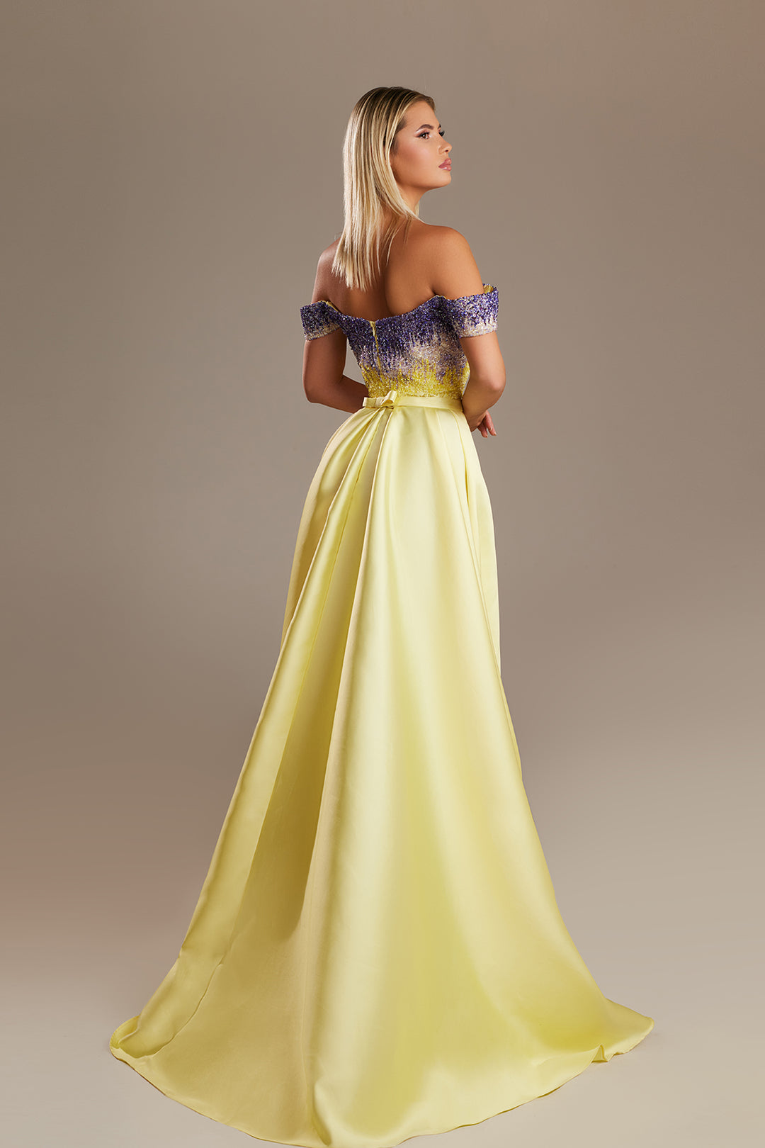 Off-The-Shoulder A-Line Dress