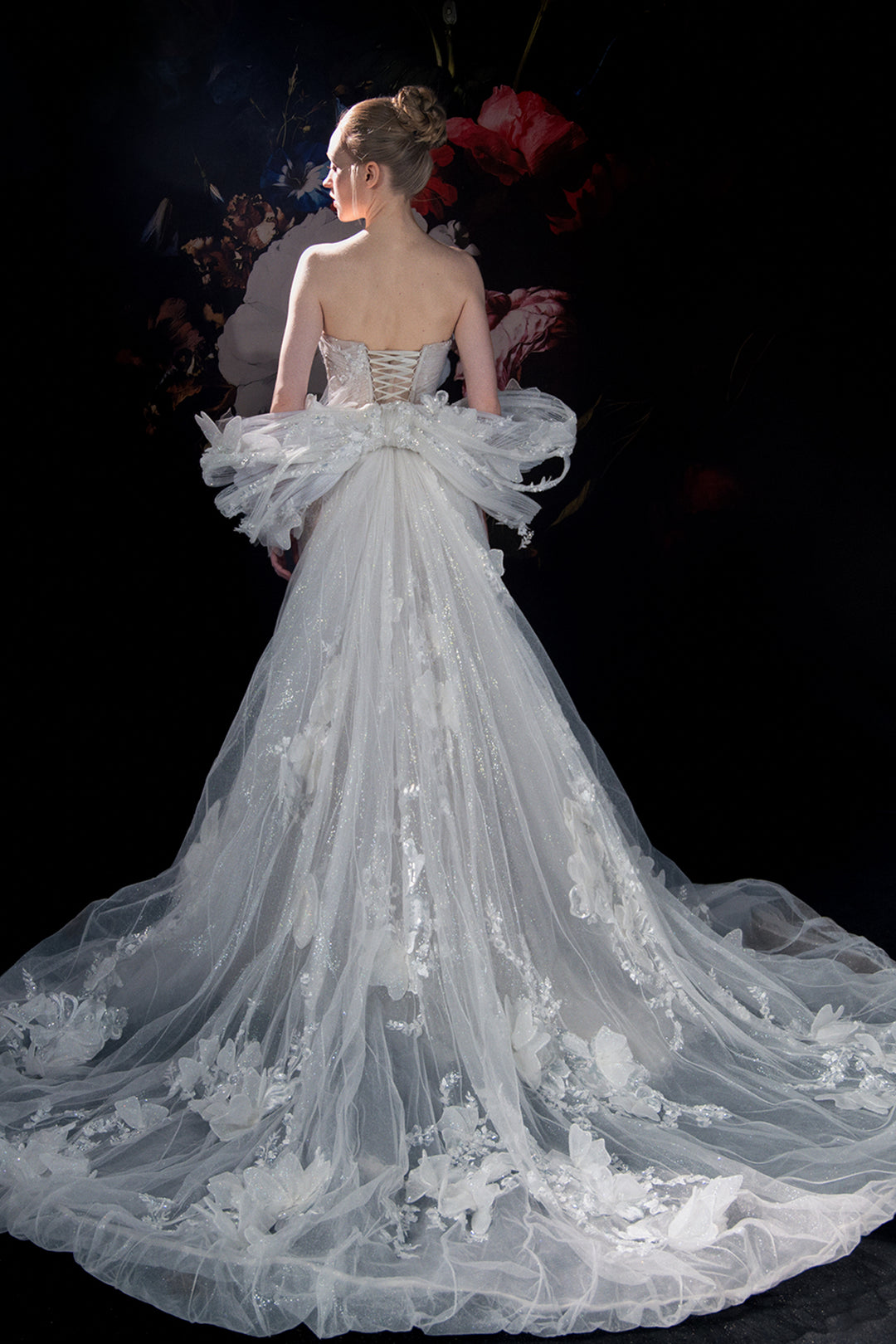 Strapless Bodice with Embroidered Florals