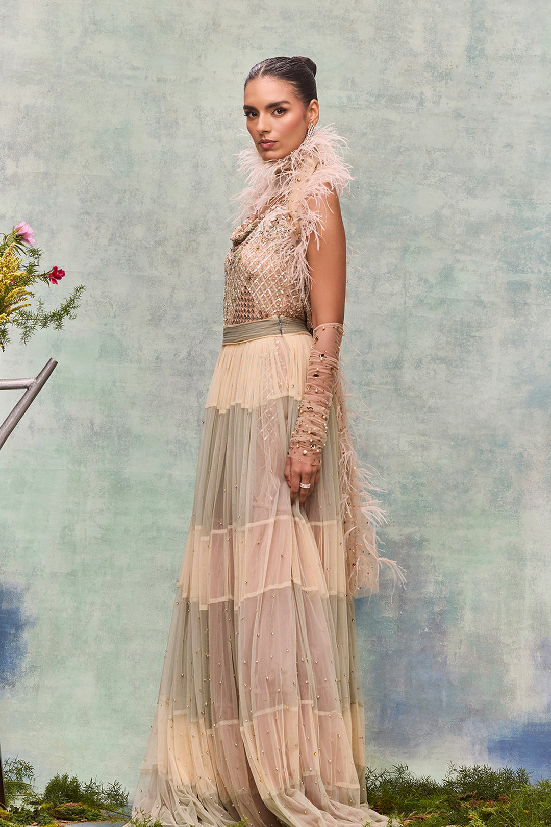 Fluid Silhouette with Opulent Accents