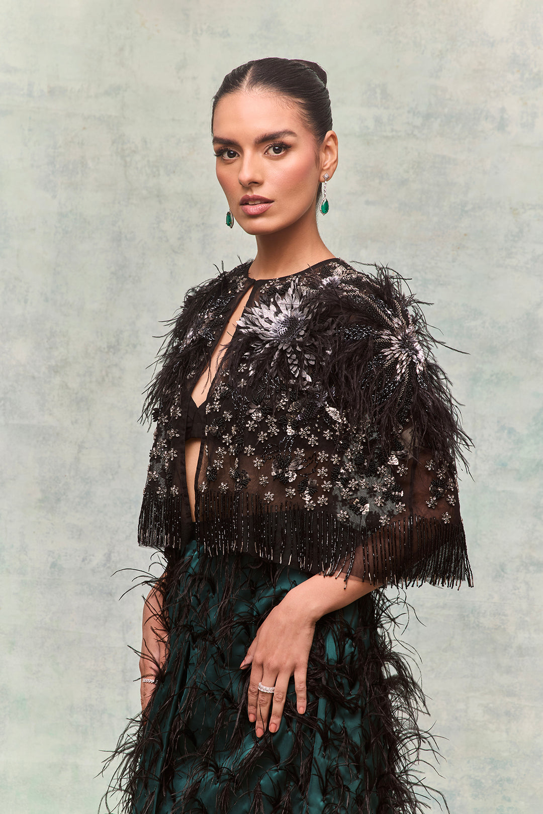 3D Embroidered Midi Ensemble