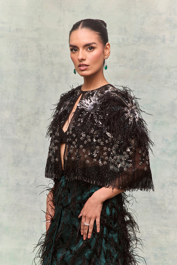 3D Embroidered Midi Ensemble