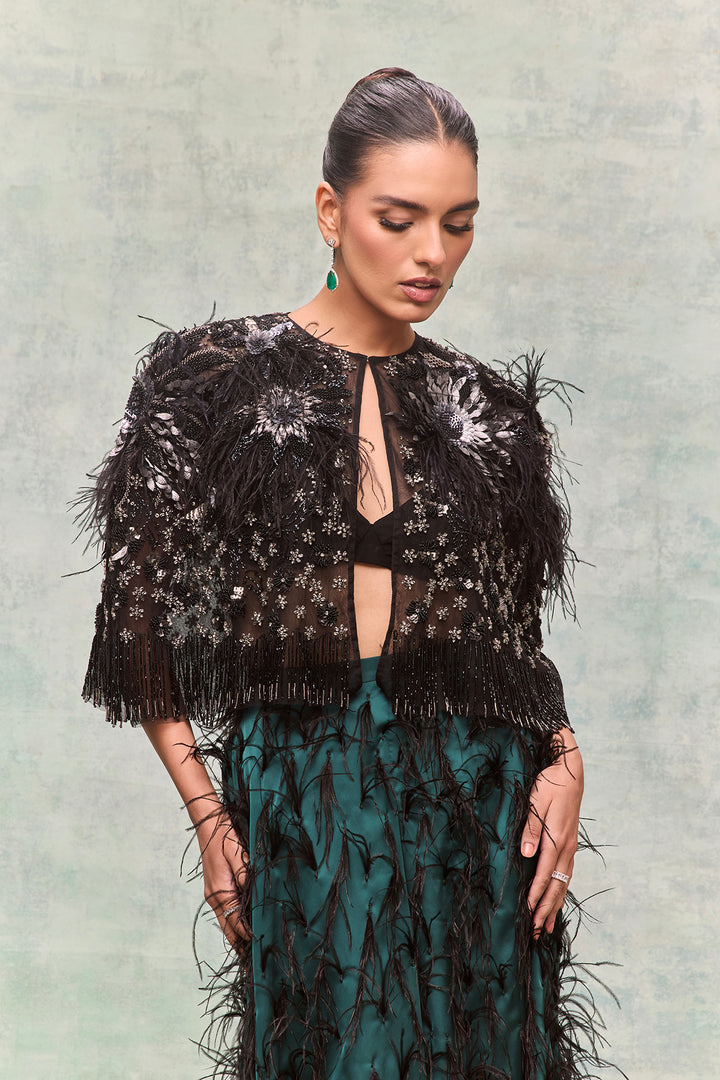 3D Embroidered Midi Ensemble