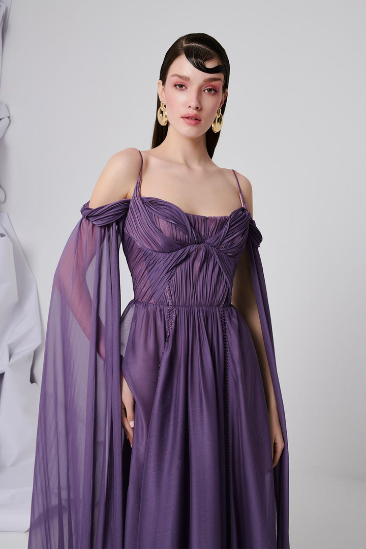 Halter Lace Dress with Train