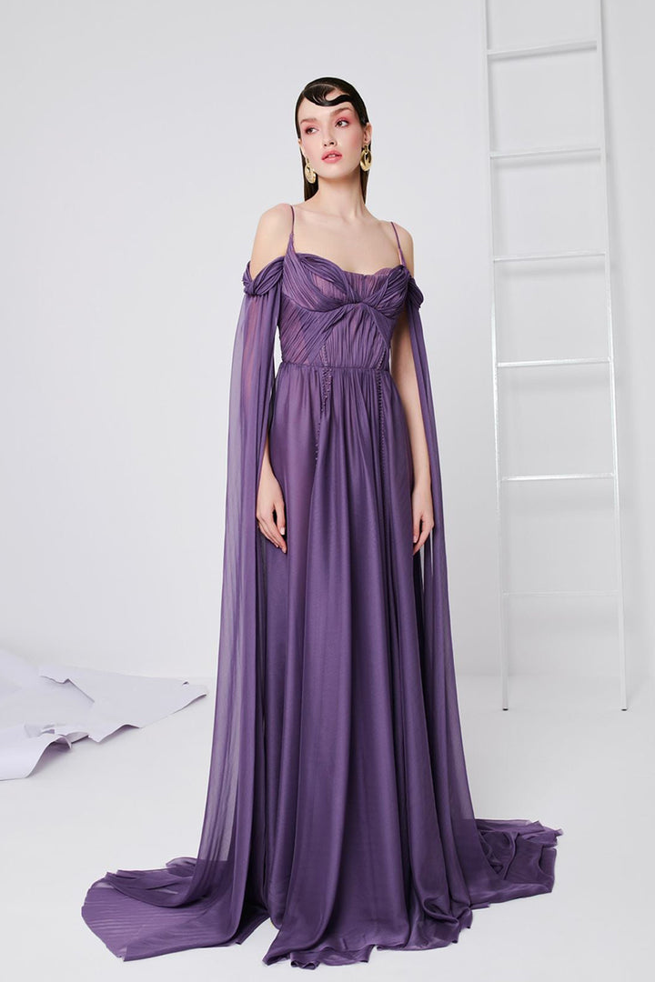 Halter Lace Dress with Train