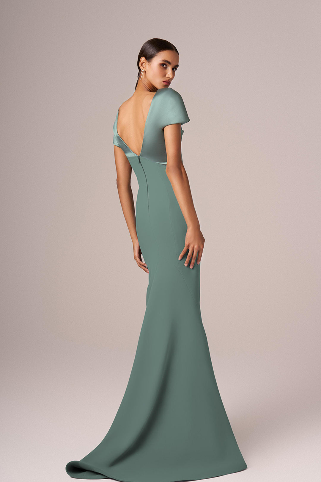 Short Sleeve Cape Mermaid