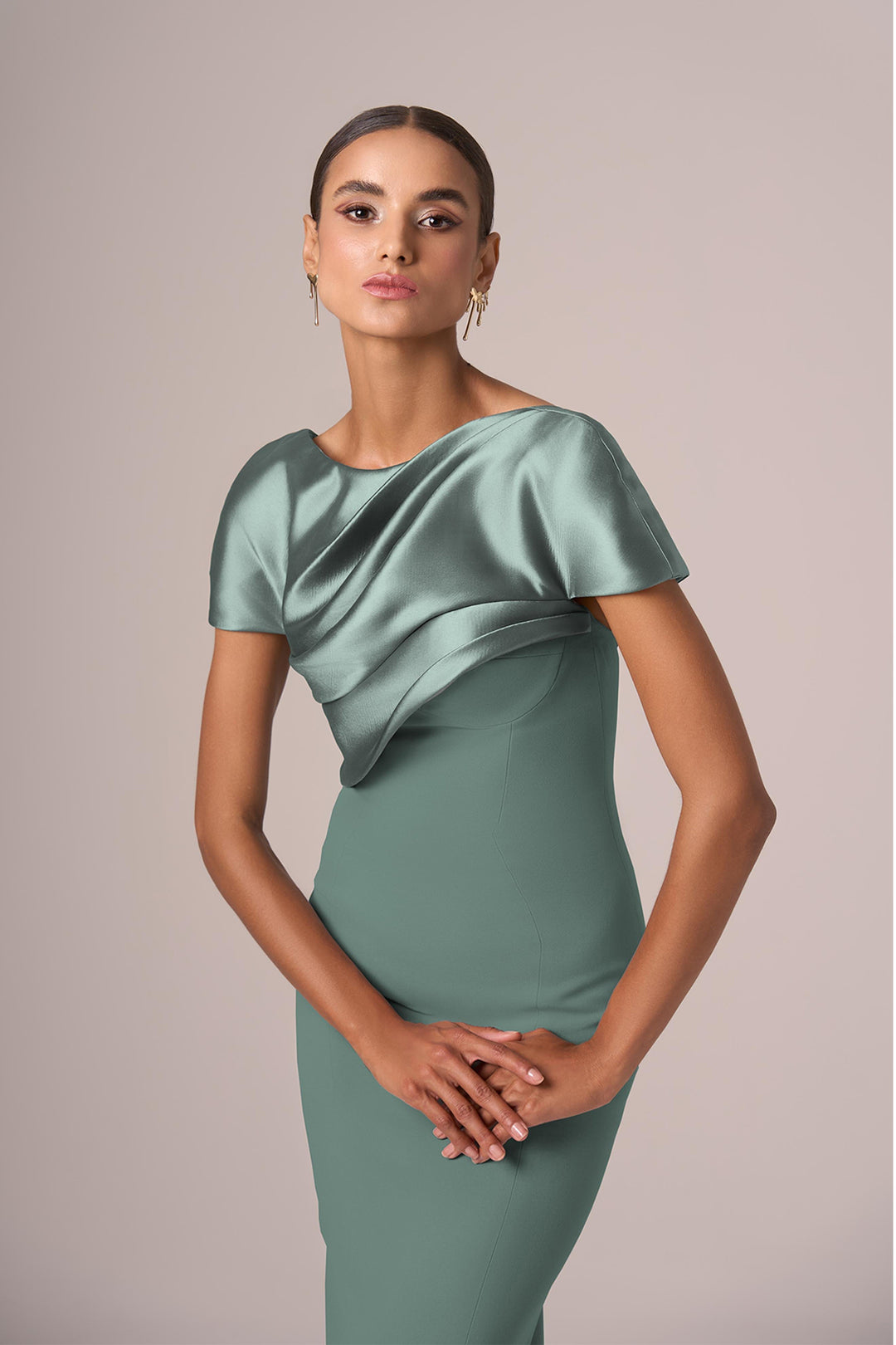 Short Sleeve Cape Mermaid