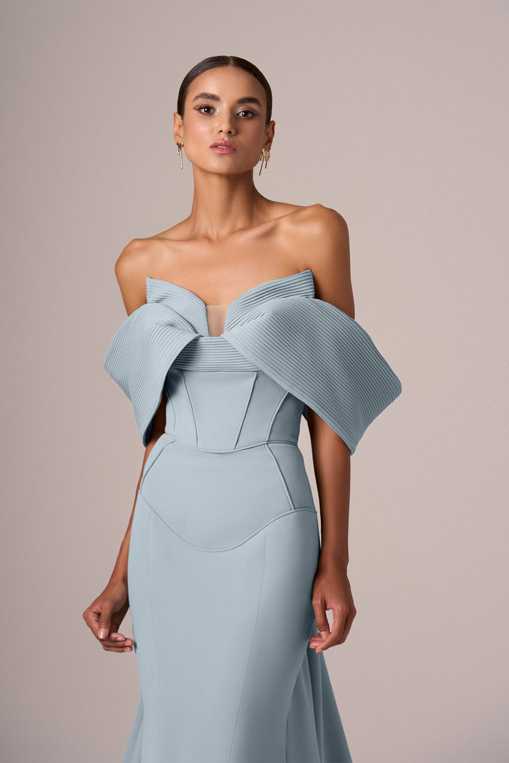 Corseted Bodice Off-Shoulder Dress