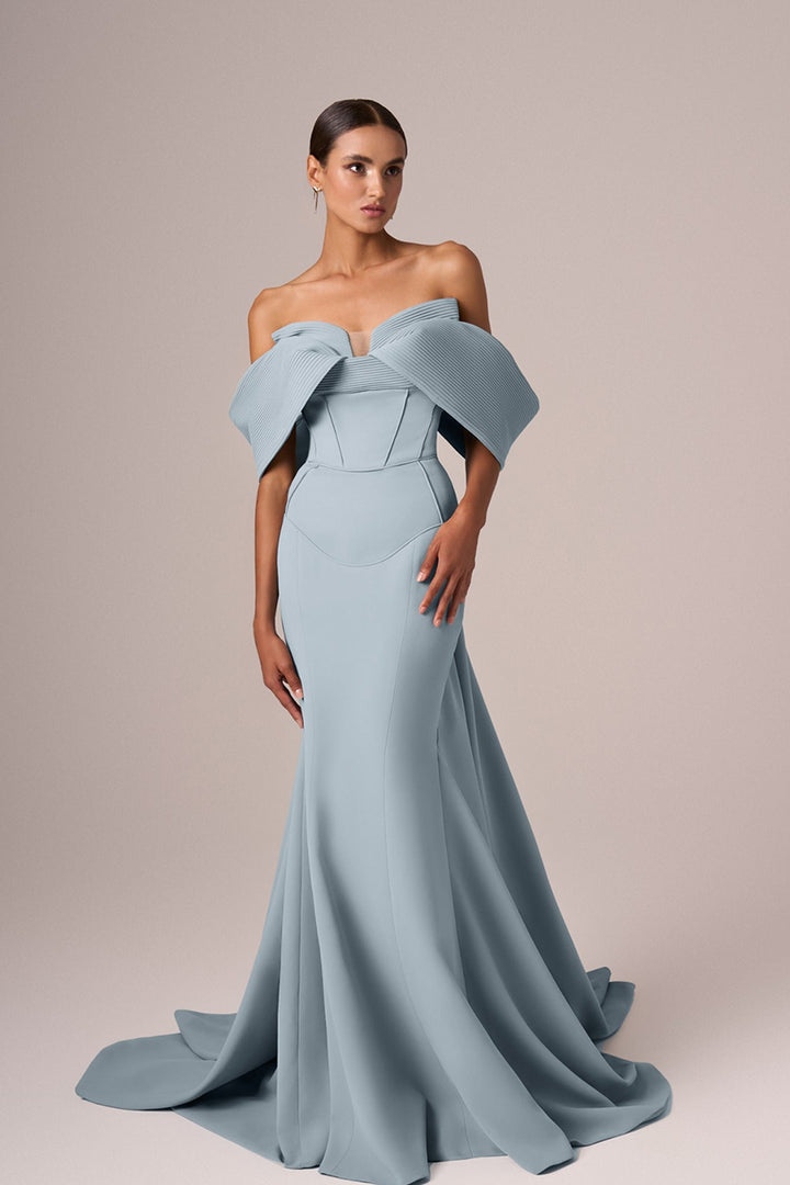 Corseted Bodice Off-Shoulder Dress