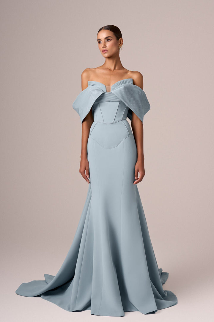 Corseted Bodice Off-Shoulder Dress