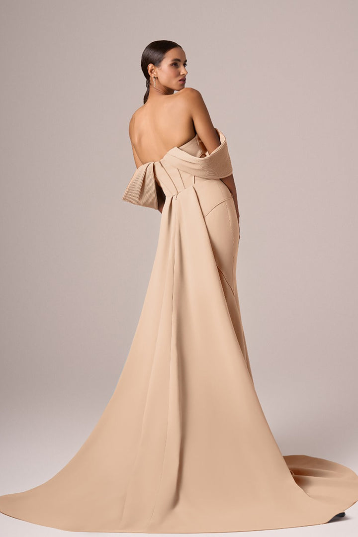 Corseted Bodice Off-Shoulder Dress