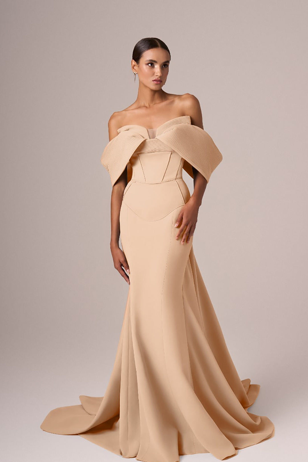 Corseted Bodice Off-Shoulder Dress