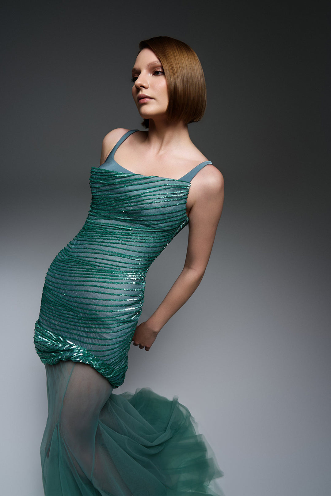 Sequin Bodice with Tulle Skirt