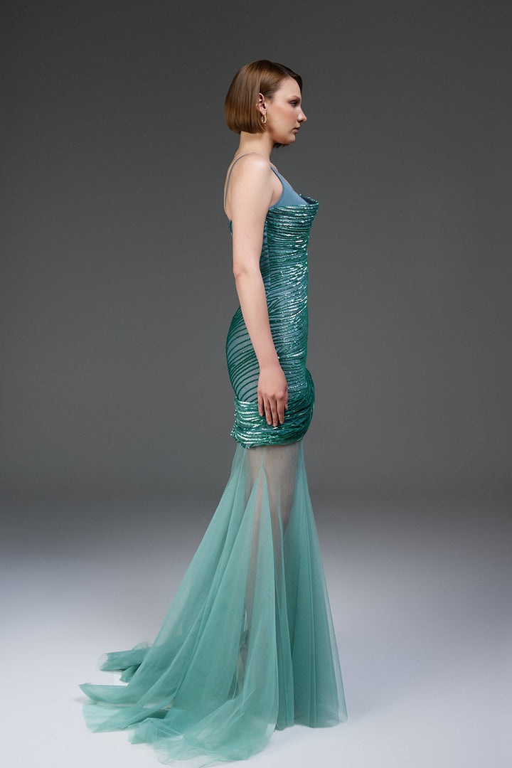 Sequin Bodice with Tulle Skirt