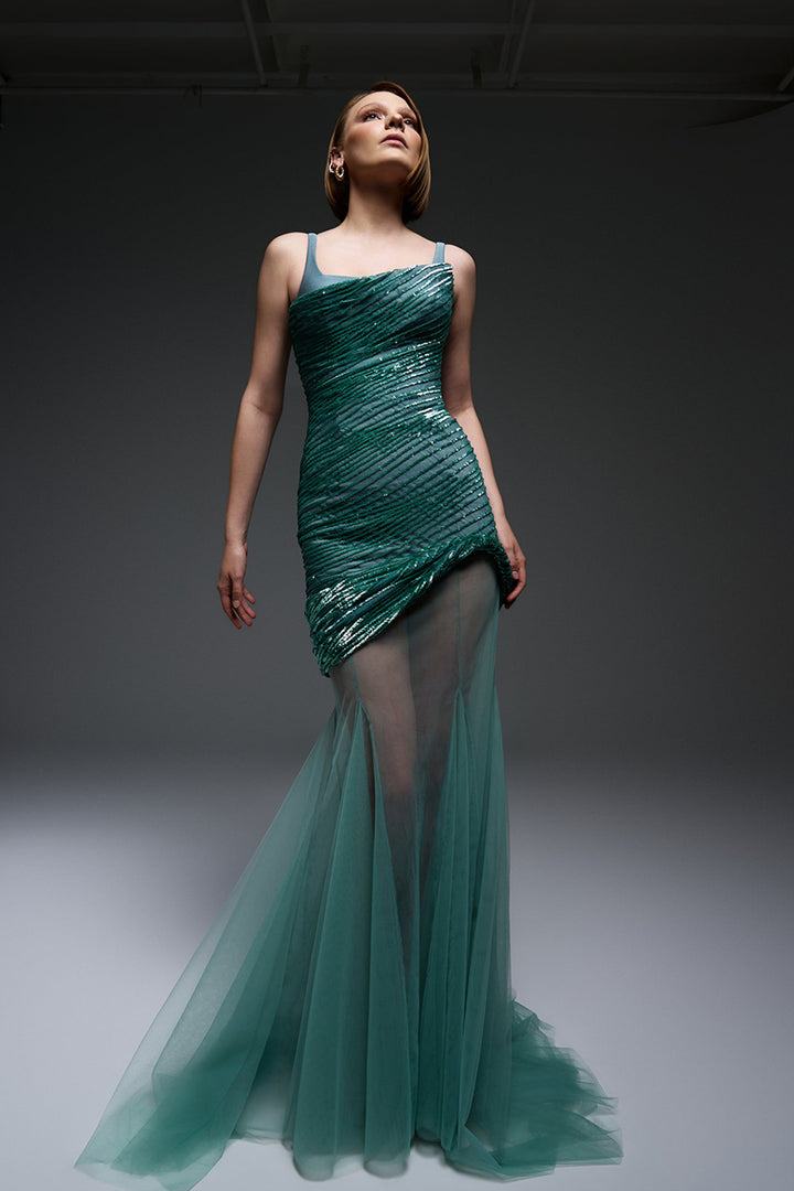 Sequin Bodice with Tulle Skirt