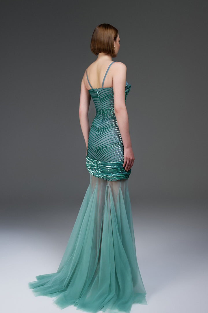 Sequin Bodice with Tulle Skirt