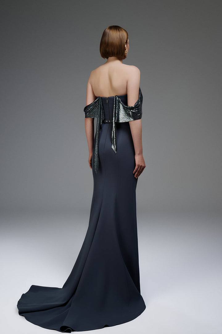 Sequin Off-The-Shoulder Dress