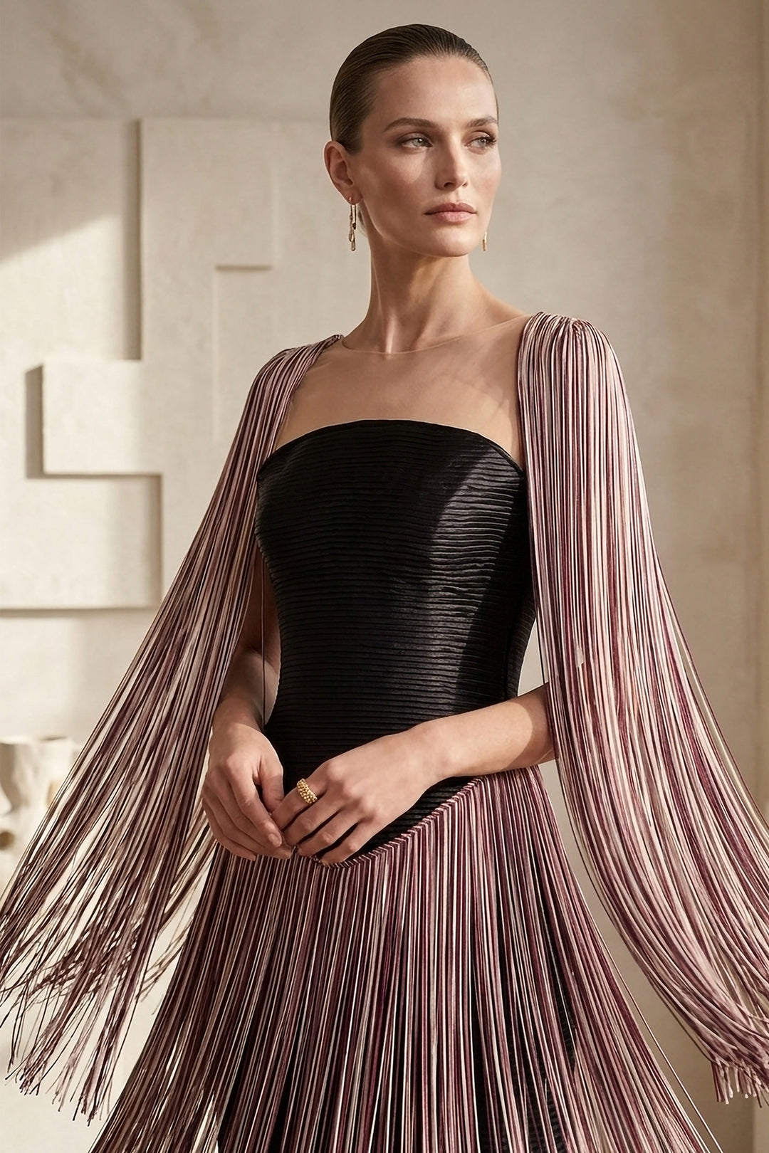Fringed Long Dress Lyon