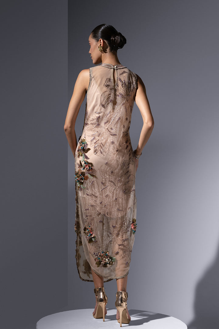 Sequin and Bead Tulle Dress