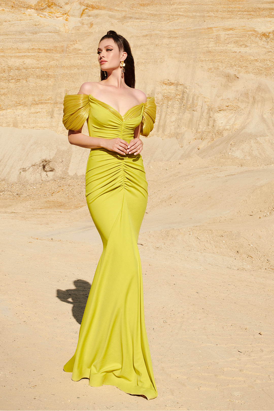 Mermaid Satin Off-The-Shoulder Sweetheart