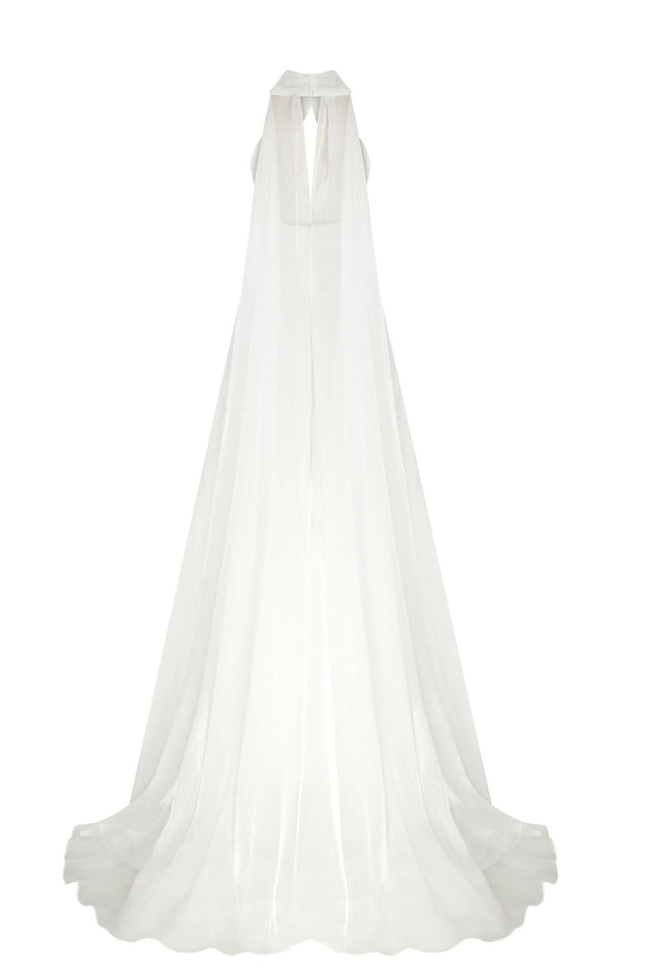 Grecian Organza-Plissé Dress