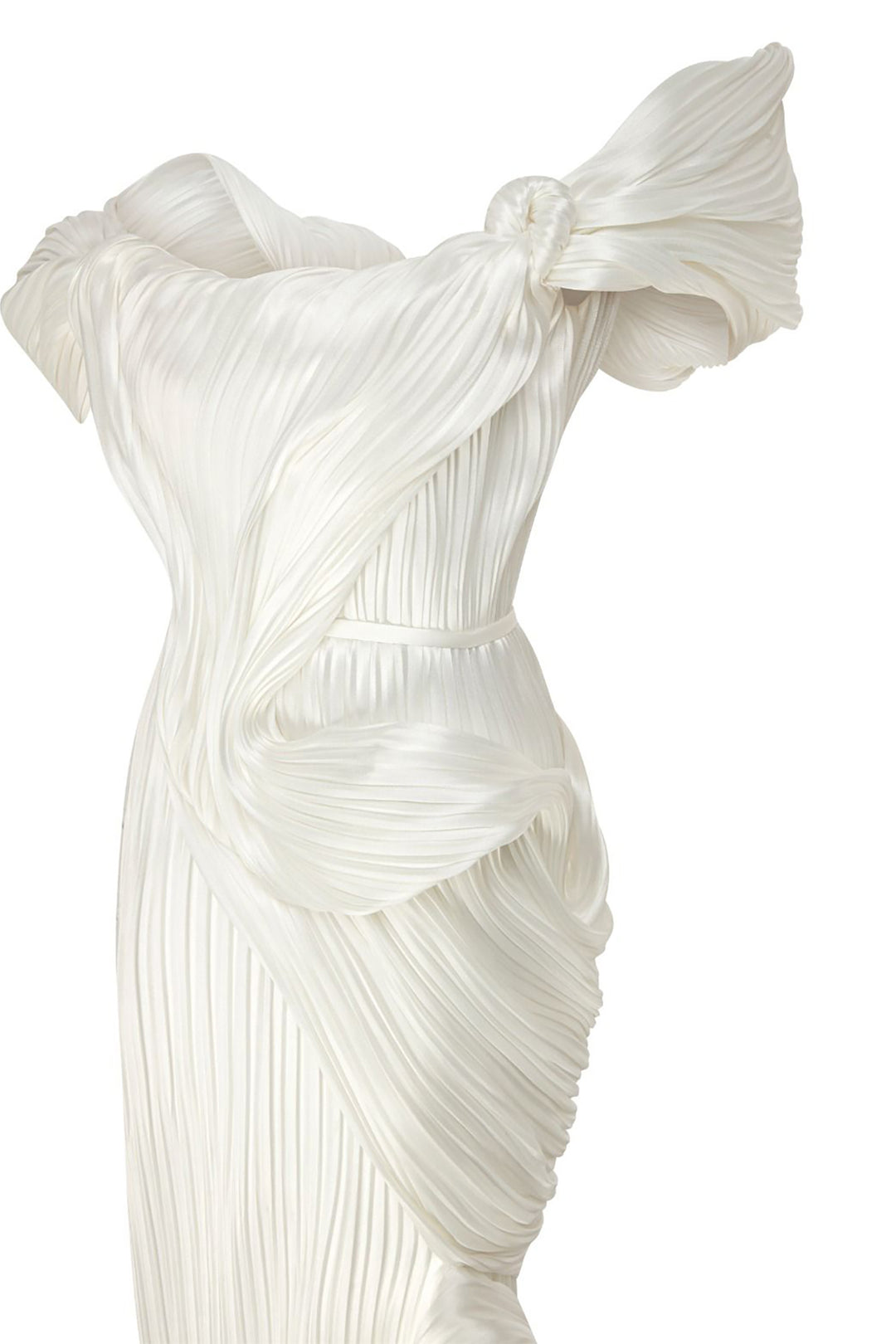 Strapless Mermaid Dress with Drapes