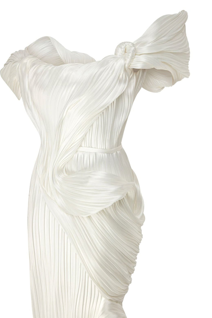 Strapless Mermaid Dress with Drapes