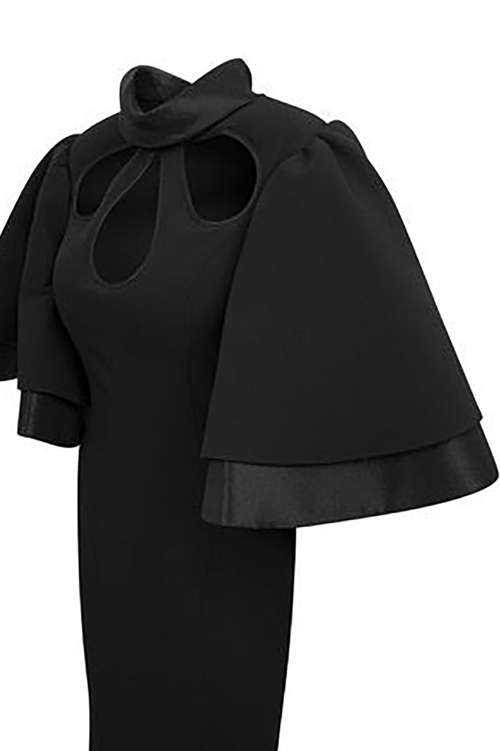 Mermaid Draped Off-The-Shoulder Dress