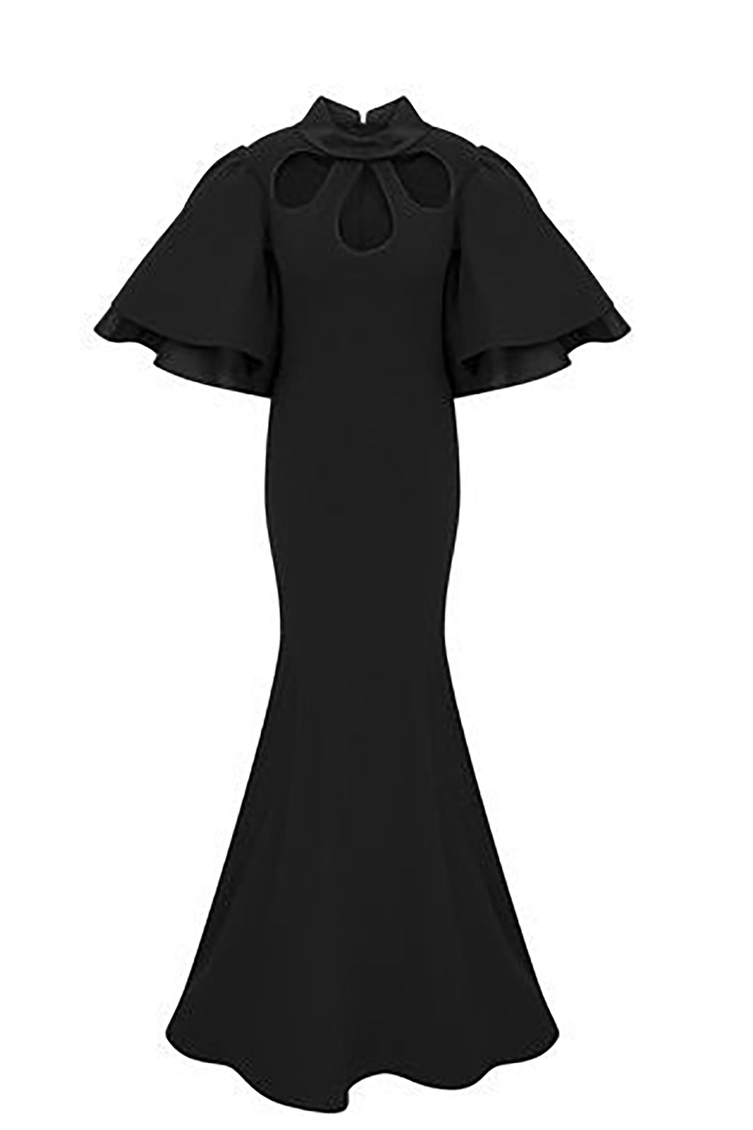 Mermaid Draped Off-The-Shoulder Dress