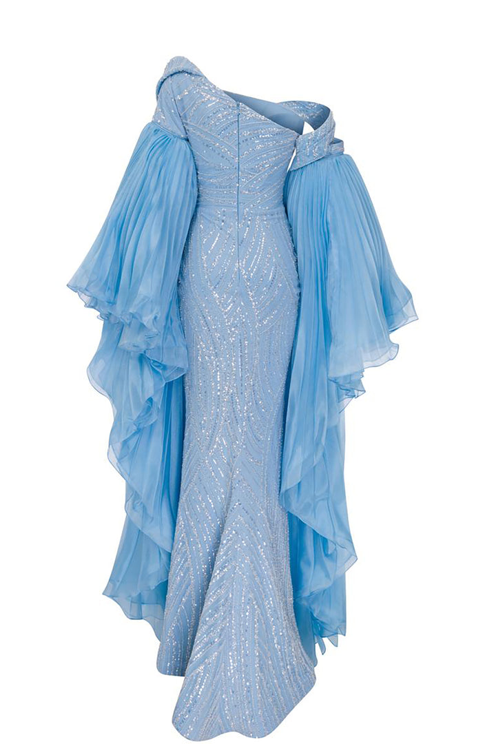 Payet Dress with Embroidered Embellishments