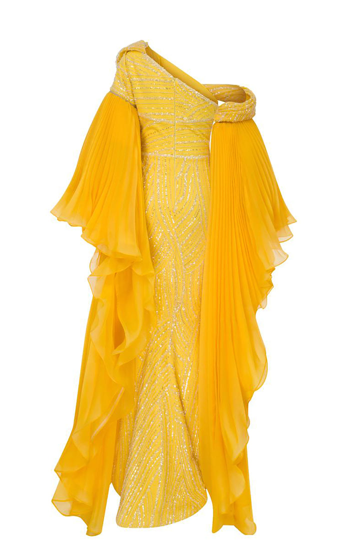 Payet Dress with Embroidered Embellishments