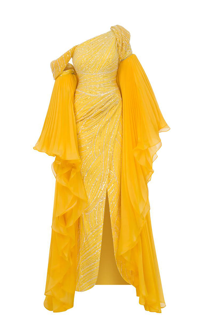 Payet Dress with Embroidered Embellishments