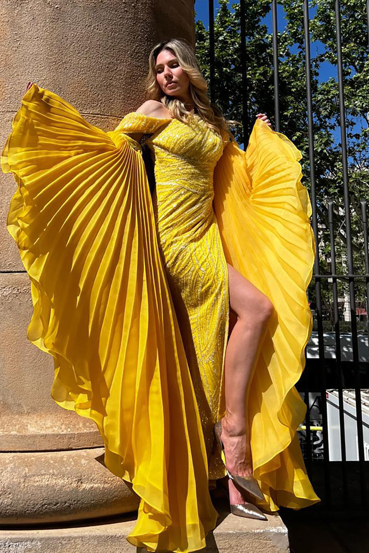 Payet Dress with Embroidered Embellishments