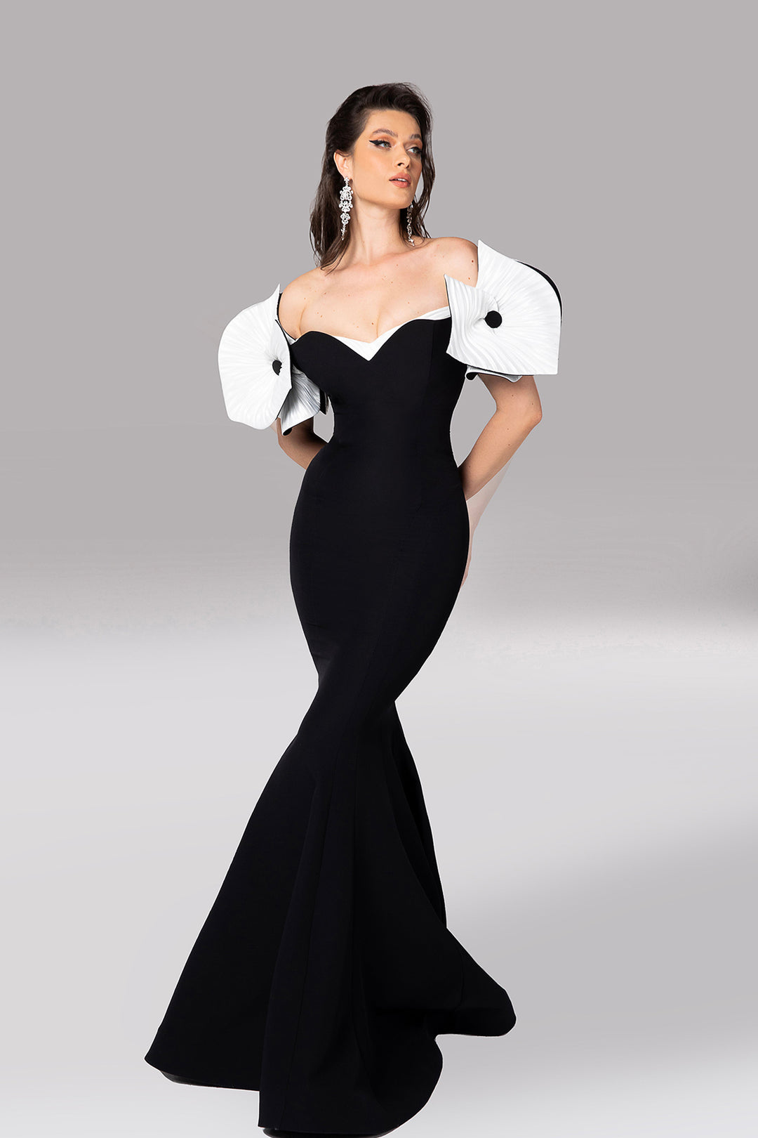 Organza Strapless Mermaid Embellished Corsets