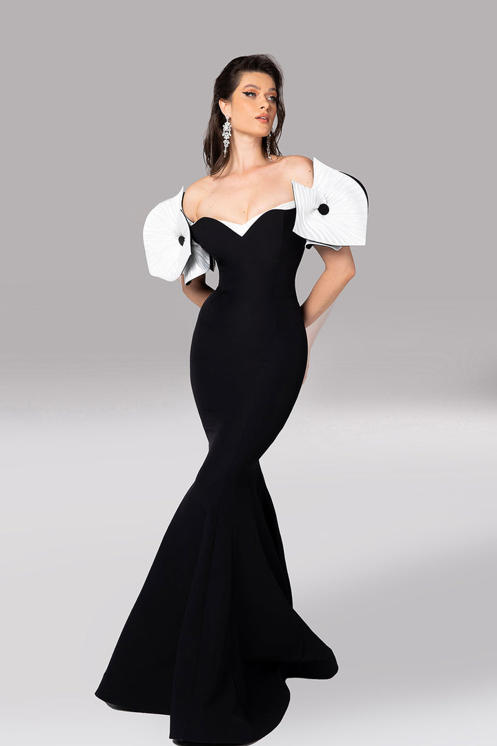 Organza Strapless Mermaid Embellished Corsets