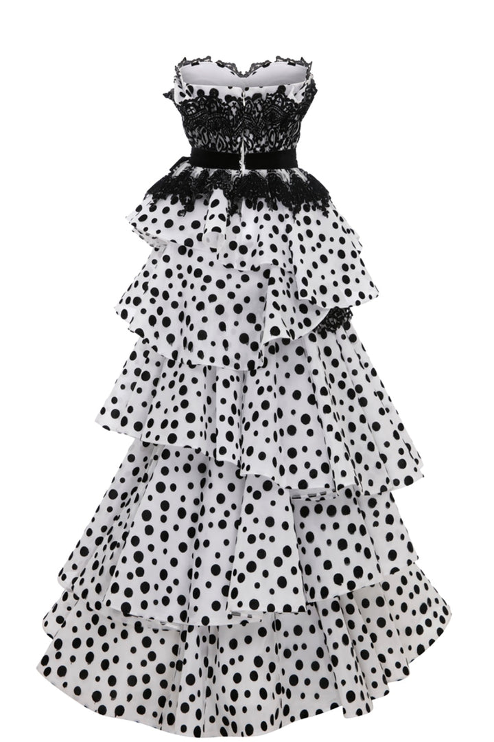 Strapless Dress with Embroidery