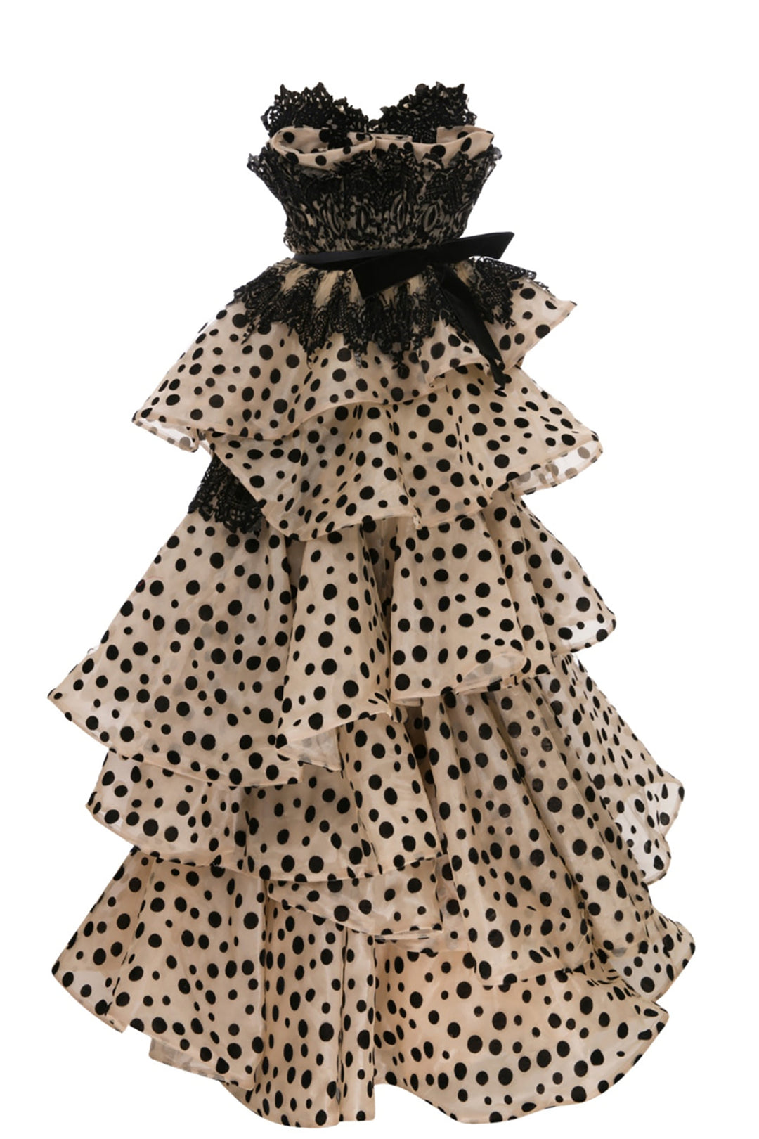 Strapless Dress with Embroidery