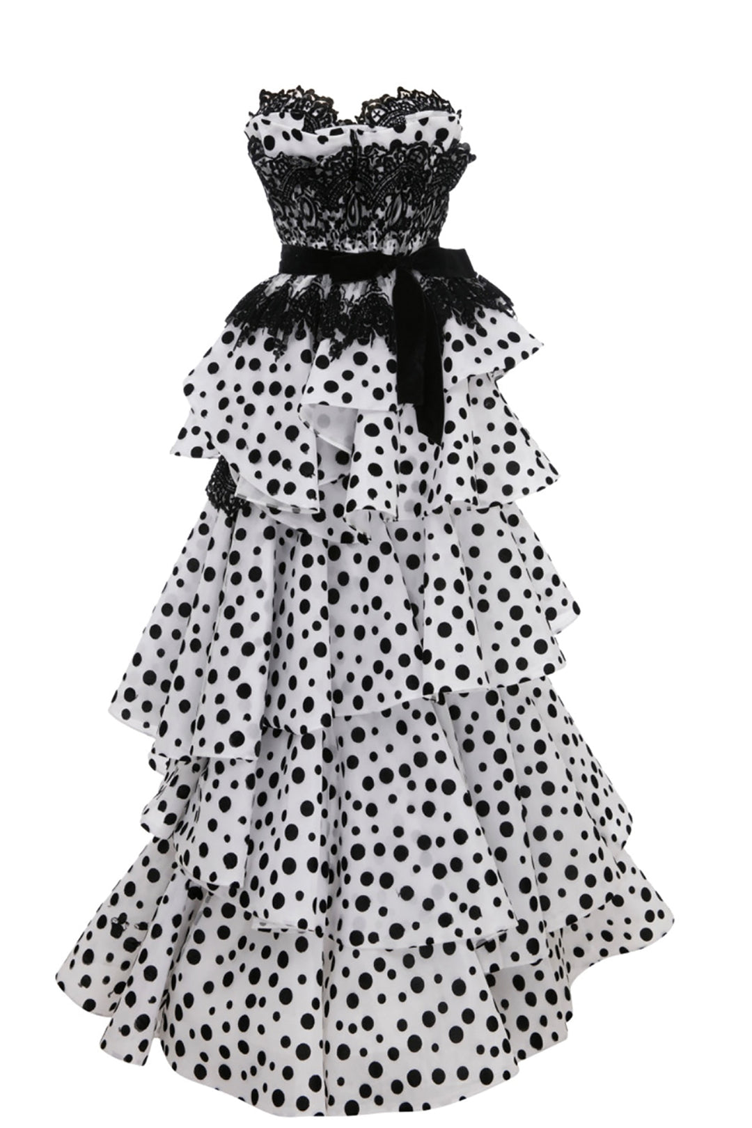 Strapless Dress with Embroidery