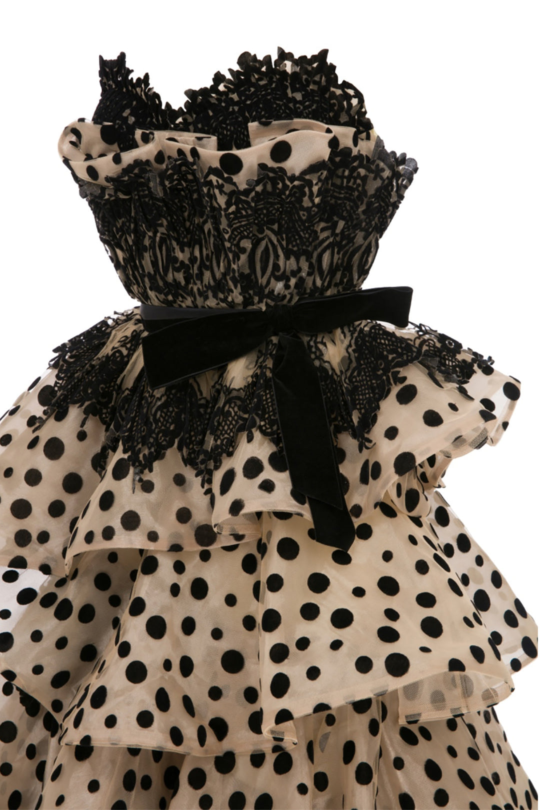 Strapless Dress with Embroidery