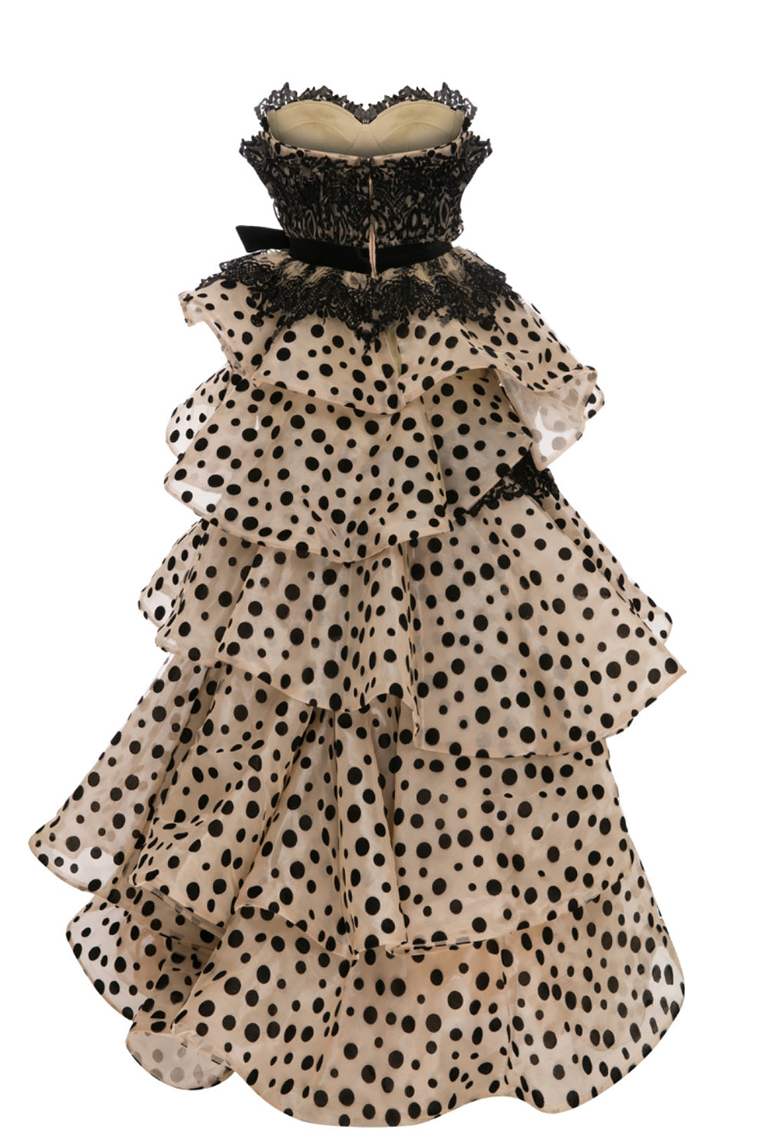 Strapless Dress with Embroidery