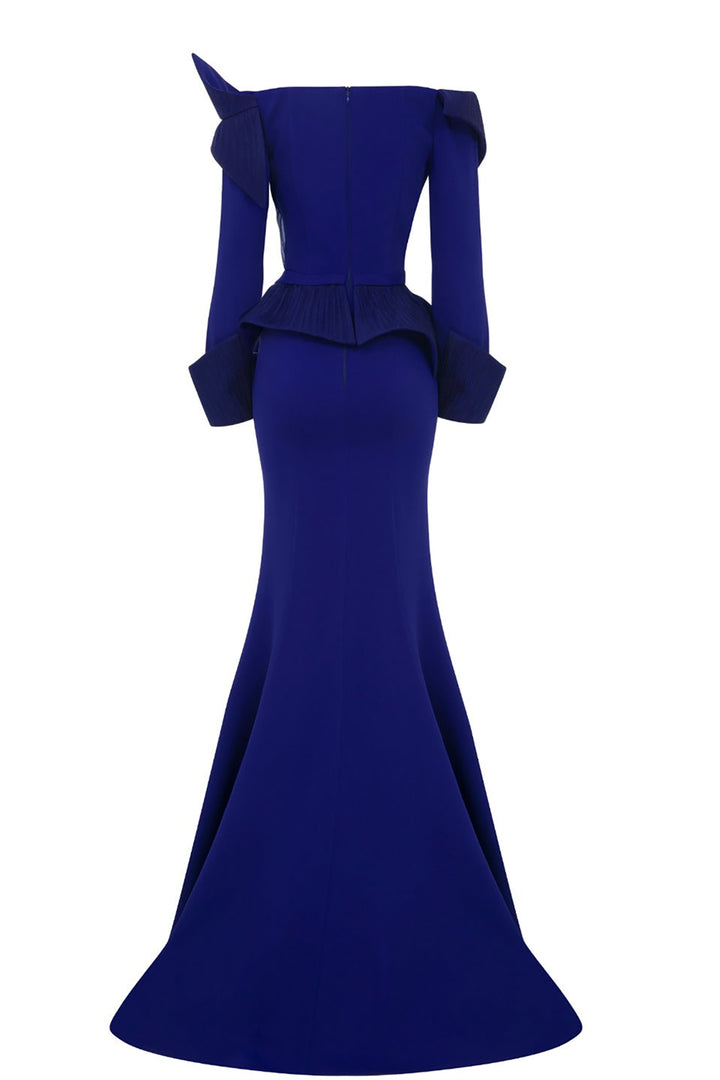 Crepe Dress with Draped Details