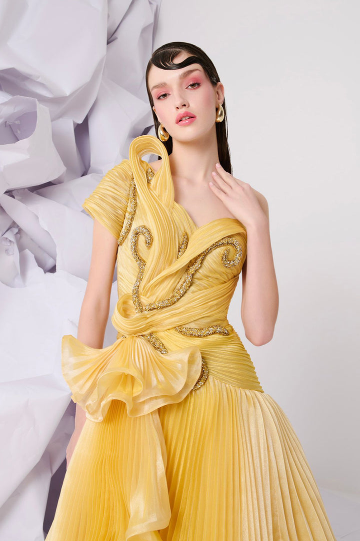 Silhouette in Sunlight Sculpted A-Line Dress