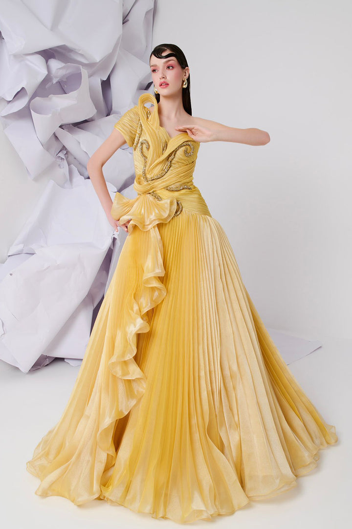 Silhouette in Sunlight Sculpted A-Line Dress