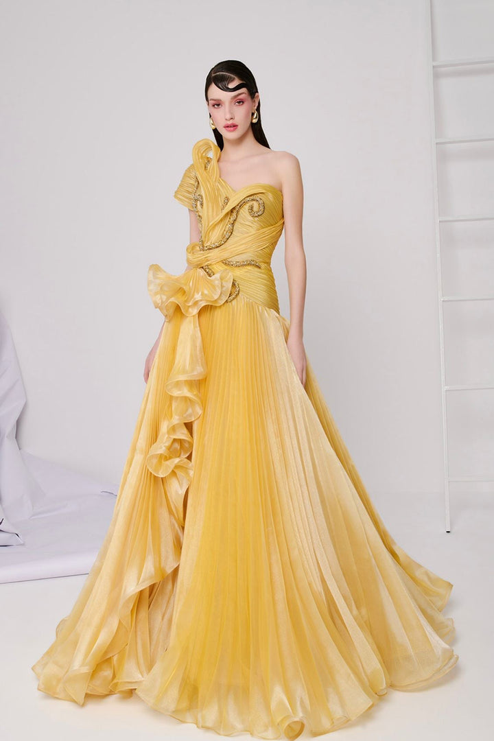 Silhouette in Sunlight Sculpted A-Line Dress