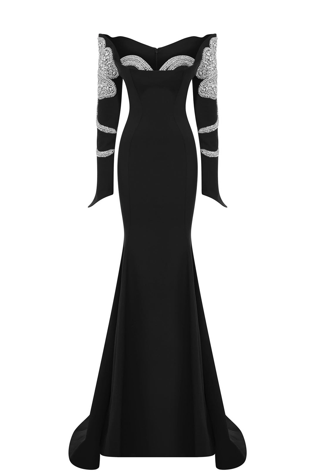 Tassel-Embellished Crepe Dress