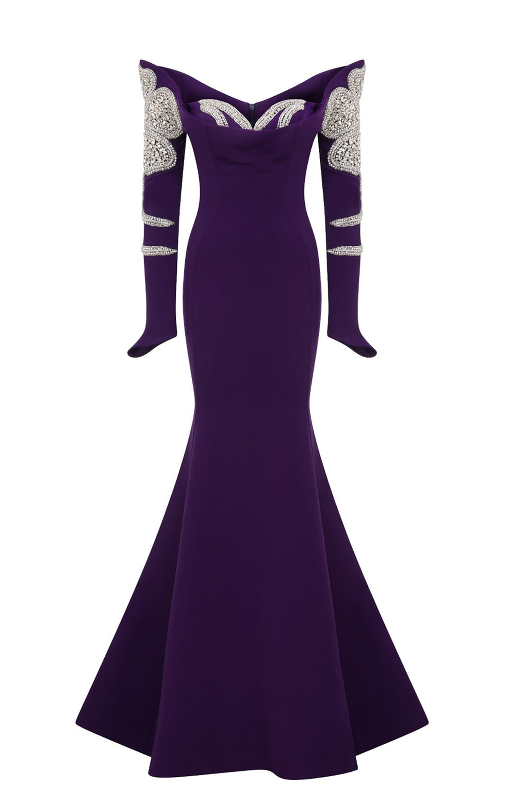 Tassel-Embellished Crepe Dress